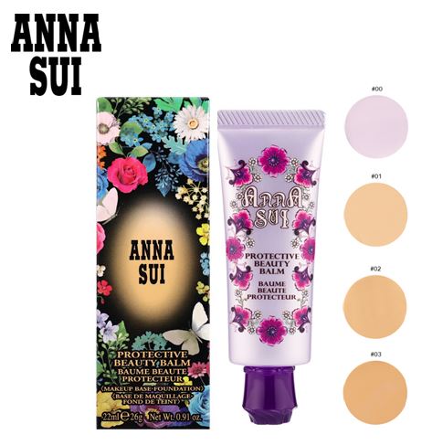 Anna Sui Protective Beauty Balm SPF 50+/PA++++ 22 ml./26 g. บีบีครีมรองพื้นที่ผสมกันแดดสำหรับผิวหน้าสูงสุดด้วยค่า SPF50+ เนื้อครีมละเอียด ให้ความรู้สึกเรียบเนียน ไม่เหนอะหนะ ให้ความชุ่มชื่นกับผิวในขณะเดียวกันไม่ทำให้ผิวมันและเหนอะหนะ ให้ผิวเรี