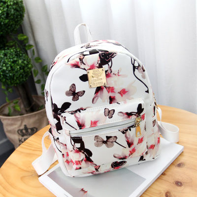 (พร้อมส่งสีขาว) กระเป๋าเป้สะพายหลัง กระเป๋าแฟชั่นเกาหลี กระเป๋าเป้ใบเล็ก