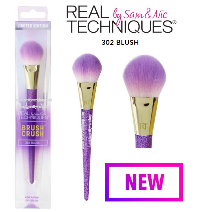 **พร้อมส่ง**Real Techniques Brush Crush 302 Blush Brush Limited Edition แปรงรุ่นลิมิเต็ด ที่ทำออกมาพิเศษ ด้วยรูปทรงและสีสันที่น่ารักสะดุดตา จึงเรียกอีกชื่อว่ารุ่นยูนิคอนค่ะ ตัวนี้เป็นแปรงปัดแก้มสำหรับใช้ปัดบลัชออน หรือแรเงากรอบหน้าเพื่อเพิ่มมิติ ด้ามจับยา