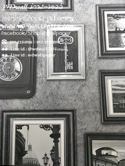 วอลเปเปอร์ติดผนัง ลายชั้นวางหนังสือ ตกแต่งห้องสมุด ห้องทำงาน ลายหนังสือพิมพ์