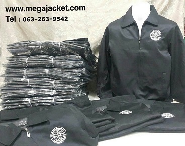 ตัวอย่างงานปักเสื้อแจ็คเก็ตสีดำ สมาคมสหกรณ์ออมทรัพย์ครูกระบี่  093-632-6441