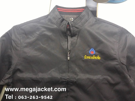 ตัออย่างงานปักเสื้อแจ็คเก็ต บัวหลวงภัทรชัย  093-632-6441