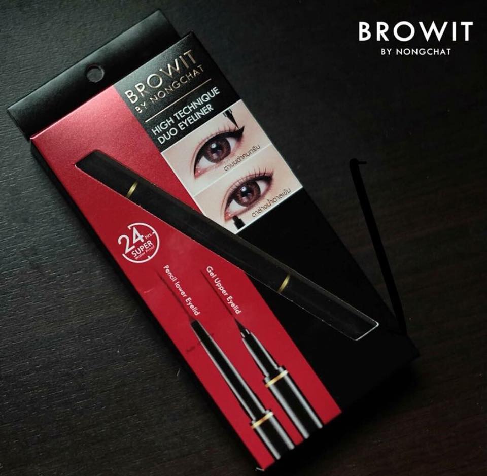 browi tby nongchat  HIGH TECHNIQUE DUO EYELINER อายไลเนอร์ แบบสองหัว น้องฉัตร