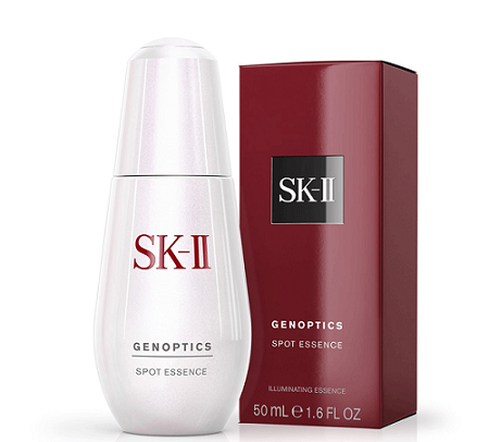 SK-II GenOptics Spot Essence 50 ml. เซรั่มลดเลือน จุดด่างดำใหม่ล่าสุดของเอสเค-ทู การค้นพบครั้งใหม่ของสูตรสป็อต ปรับผิวสีผิวสม่ำเสมอ ให้สว่างกระจ่างใส ผสานพลังแห่งพิเทร่าเข้มข้น เข้าซึมซาบอย่างล้ำลึก ช่วยให้จุดด่างดำ และความหมองคล้ำที่ซ้อนอยู