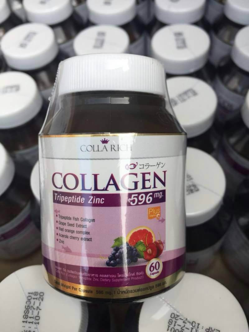 Colla Ric Collagen รุ่นใหม่ล่าสุด คอลลาริช คอลลาเจน ผสมวิตามินซีและซิงค์ จัดการทุกปัญหาผิว