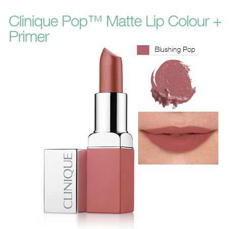 CLINIQUE Pop Matte Lip Colour + Primer ไซส์ทดลอง 2.3 g. #01 Blushing Pop ลิปสติกสูตรเนื้อครีมแต่บางเบา ต่างจากลิปสติกเนื้อแมตต์ทั่วๆไป เคลือบลงบนริมฝีปากอย่างง่ายดาย ช่วยให้ผิวรู้สึกสบาย ด้วยส่วนผสมของไพรเมอร์จะช่วยเก็บกักความชุ่มชื่น จึงมอบลุ