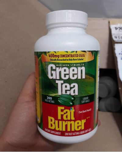 Green Tea Fat Burner Concentrate Extract 400 mg EGCG 200 เม็ด ชาเขียวเข้มข้นช่วยในการเผาผลาญไขมัน เข้มข้นสูงสุดในตลาดอาหารเสริม ช่วยเพิ่มการเผาผลาญแคลลอรี่ในร่างกาย และช่วยเพิ่มระดับพลังงาน เหมาะกับคนที่ทานมาหลายตัวแล้วไม่ลด ดื้อยา ช่วยเผาผลาญ