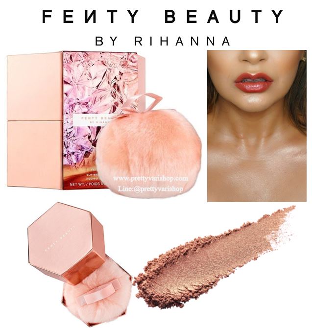 **พร้อมส่ง**Fenty Beauty By Rihanna Fairy Bomb Glittering Pom Pom! A Limited-Edition 10.5 g. - Rose On Ice วาววิ้งวับสวยมากๆ น่าจัดเป็นที่สุด Glittering Pom Pom กลิตเตอร์สำหรับผิวกายที่อัดแน่นไปด้วย 3D shimmer ระยิบระยับ ให้สัมผัสที่เนียนนุ่มและหรูหรา เพื