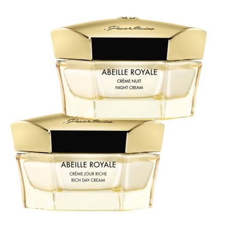 GUERLAIN Abeille Royale The Day and Night Age-Defying Programe (Rich Day Cream & Night Cream) 50ml.*2ชิ้น เซ็ทครีมไซส์จริงสุดคุ้ม ที่รวมครีมกลางวัน+กลางคืนบำรุงผิวหน้าสูตร Abeille Royale อันโด่งดังที่มีส่วนผสมจากน้ำผึ้งธรรมชาติ กระตุ้นให้ผ