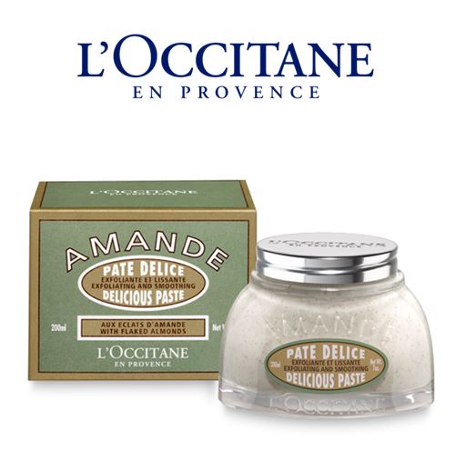 L'OCCITANE Almond Delicious Paste 200ml. สครับเนื้อสัมผัสที่แสนเข้มข้น ที่ผสมผสานระหว่างอัลมอนด์บัทเตอร์ และอัลมอนด์ออยล์ รวมถึงเมล็ด และเปลือกอัลมอนด์บดละเอียดกับเกล็ดน้ำตาล ที่ช่วยผลัดเซลล์ผิวอย่างอ่อนโยนพร้อมรับการบำรุงอย่างเต็มประสิทธิภ