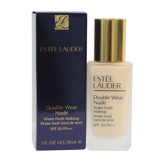 ESTEE LAUDER Double Wear Nude Water Fresh Makeup SPF 30/PA++ 30ml. นวัตกรรมใหม่ของรองพื้นสูตรน้ำเพื่อผิวสวยเปล่งปลั่งเป็นธรรมชาติดุจผิวจริง สูตร Oil Free เนื้อบางเบาสบายไม่หนักหน้า นุ่มลื่น เกลี่ยง่าย ไม่เป็นคราบ สีไม่เพี้ยนหรือหมองคล้ำ หน้าไม