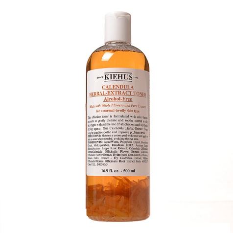 Kiehl's Calendula Herbal Extract Toner  Alcohol-Free ไซส์ใหญ่พิเศษ 500ml. โทนเนอร์สูตรไร้แอลกอฮอล์ เหมาะสำหรับผิวมัน มีสิวและรอยแดง ผดผื่น ช่วยปลอบประโลมและปรับสภาพ ให้ผิวนุ่มและมีความรู้สึกผ่อนคลายหลังใช้ ปรับสภาพผิวพร้อมกระชับรูขุมขนบนใ