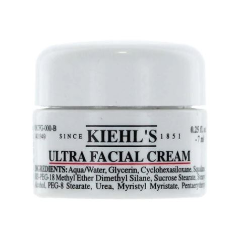 Kiehl's Ultra Facial Cream ขนาดทดลอง 7ml. ผลิตภัณฑ์เพิ่มความชุ่มชื้นและน้ำหล่อเลี้ยงผิวตลอด 24 ชั่วโมง คุณจึงรู้สึกสบายผิวและพบว่าผิวคืนสภาพสู่ภาวะสมดุล โดยเฉพาะอย่างยิ่งเมื่อต้องเผชิญสภาพอากาศที่เป็นอันตรายต่อผิว อุดมด้วย Antarcticine ซึ