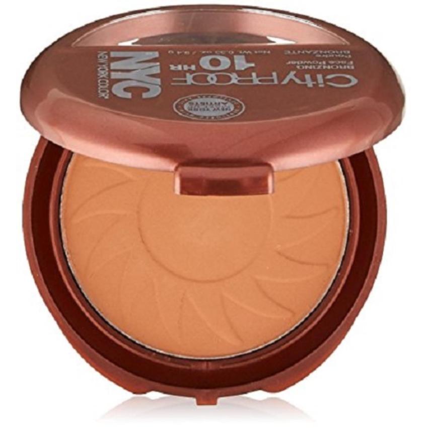 NYC Smooth Skin Bronzing Face Powder #720A Sunny บรอนเซอร์ปรับรูปหน้าสารพัดประโยชน์ สามารถนำมาเขียนคิ้ว ทำไฮไลท์จมูก เบ้าตา หรือจะเฉดดิ้งทำหน้าเรียวดูมีมิติมากขึ้น เนื้อแมทสีน้ำตาล ไม่มีชิมเมอร์