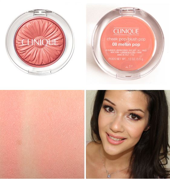 CLINIQUE Cheek Pop Blush Pop ขนาดปกติ 3.5 g. #08 melon pop สีส้มอ่อน บลัชเนื้อฝุ่นเนื้อเนียนละเอียดบางเบา เนียนเรียบเมื่อสัมผัส เผยลุคสดใส ดูสุขภาพดีแบบมีเลือดฝาด ให้สีสว่างสดใสเป็นธรรมชาติและหากต้องการลุคที่ดูชุ่มฉ่ำขึ้น