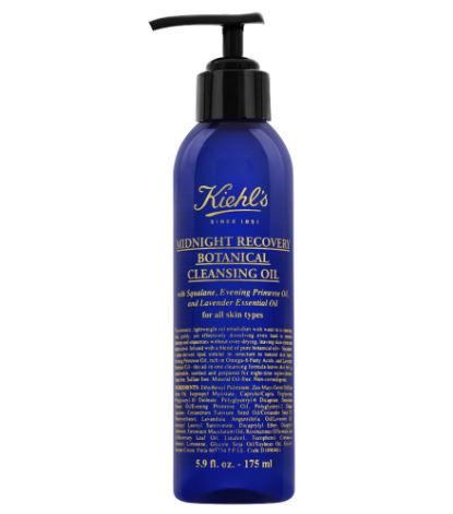 Kiehl's Midnight Recovery Botanical Cleansing Oil 175ml. ออยล์ล้างหน้าได้สะอาดหมดจด เมื่อโดนน้ำจะคล้ายเป็นน้ำนม ทำความสะอาดผิวได้อย่างล้ำลึก บำรุงผิว ไม่มัน ไม่อุดตันรูขุมขน ไม่ก่อให้เกิดสิว