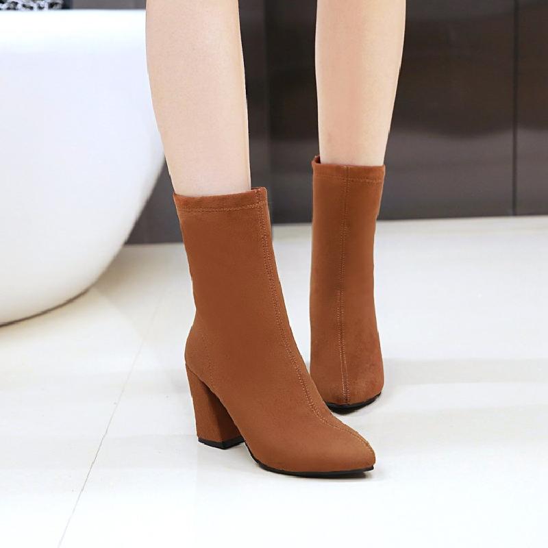 พร้อมส่ง - รองเท้าบูทสีน้ำตาล ไซส์ 42