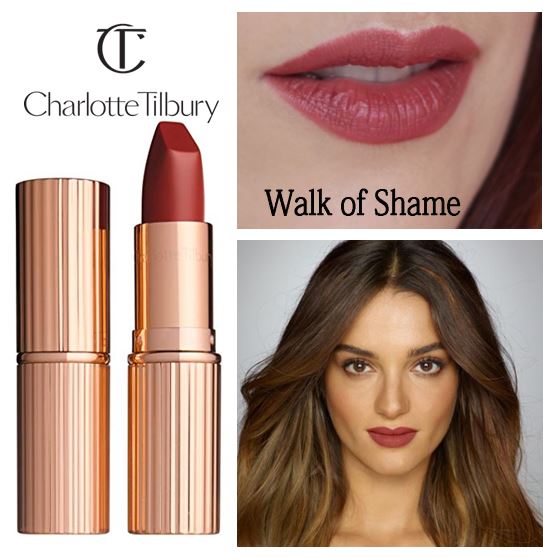 **พร้อมส่ง**Charlotte Tilbury Matte Revolution Lipstick สี Walk of Shame ลิปสติกเนื้อแมทเนียนนุ่มที่มาในแพคเกจสุดหรู เนื้อละเอียด เกลี่ยง่าย ไม่เป็นคราบ และ สามารถกลบสีเดิมของริมฝีปากได้สูงถึง 80% มีพิกเมนท์สีเข้มข้นและมีส่วนผสมของมอยส์เจอร์ไรเซอร์เพื่อเพ