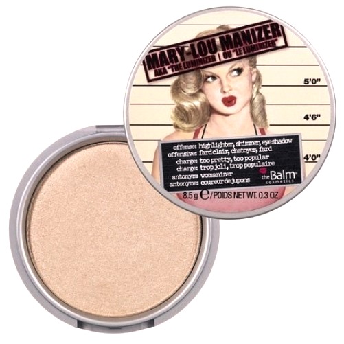 **พร้อมส่ง**The Balm Mary-Lou Manizer ขนาด 8.5 g No Box ไม่มีกล่อง แป้งไฮไลท์ประกายชิมเมอร์ ช่วยเพิ่มมิติให้แก่ใบหน้า ใช้ไล้สันจมูกให้แลดูคม หรือไล้หน้าผากและปลายคางให้หน้าดูมีมิติ สามารถใช้ไล้ช่วงแก้มด้านบนเพื่อให้ผิวหน้าดู dewy มากขึ้น สีแป้งเป็นธรรมชาต