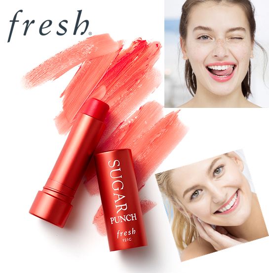 Fresh Sugar Punch Tinted Lip Treatment Sunscreen SPF 15 ขนาด 4.3 g. ลิปทินท์บำรุงริมฝีปากสูตรเข้มข้น ทำให้ความชุ่มชื้นแก่ริมฝีปาก มอบความเรียบเนียนและยังช่วยป้องกัน ริมฝีปากจากการทำลายของแสงแดด มาพร้อมกับเฉดสีแดงอมส้มสดใส