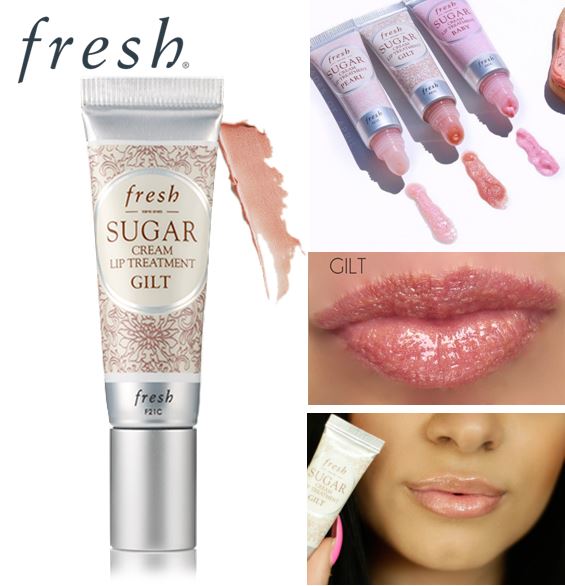 Fresh Sugar Cream Lip Treatment Glit 10 ml. ลิปเนื้อคุชชั่นที่มอบความชุ่มชื้นและบำรุงริมฝีปากให้เรียบเนียน อ่อนนุ่ม เติมเต็มริมฝีปากอวบอิ่มให้แวววาวโดดเด่นด้วยสีทองประกายชิมเมอร์