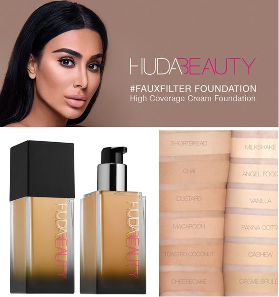 *พร้อมส่ง*Huda Beauty #Fauxfilter Foundation 35 ml. รองพื้นเนื้อครีมที่ให้การปกปิดแบบ Full-coverage ช่วยปกปิดจุดด่างดำ, รอยสิว, รอยแดง และริ้วรอยต่าง ๆ ได้อย่างแนบสนิท ให้ผิวของคุณเรียบเนียน สีผิวสม่ำเสมอ ติดทนนานตลอดทั้งวัน เหมาะสำหรับผิวทุกประเภท ผสาน A