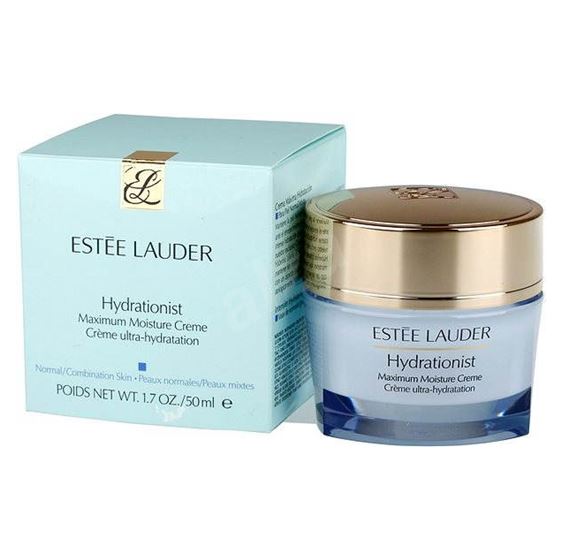 ESTEE LAUDER Hydrationist Maximum Moisture Creme 50ml. มอยส์เจอไรเซอร์เนื้อครีมสำหรับผิวธรรมดา/ผิวผสม เนื้อครีมนุ่มเนียน สดชื่น ซึมสู่ผิวมอบความชุ่มชื่น ให้ผิวรู้สึกเปล่งปลั่ง แลดูเรียบเนียน นุ่ม เนียนดุจเส้นไหม และชุ่มชื้นเป็นพิเศษ รู้สึกถึงค