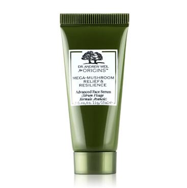 **พร้อมส่ง**Origins Dr. Andrew Weil For Origins Mega Mushroom Relief & Resilience Advanced Face Serum ขนาดทดลอง 15ml. เซรั่มสูตรใหม่ปลอบประโลมผิวให้รู้สึกสบายผิว และเสริมให้ผิวดูสุขภาพดีสำหรับผิวแพ้ง่ายระคายเคืองง่าย ช่วยลดการระคายเคืองและการอักเสบของ