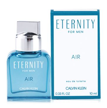 Calvin Klein Eternity Air for Men Eau de Toilette ขนาดทดลอง 10 ml. น้ำหอมสำหรับผู้ชายกลิ่นใหม่จาก คาลวิน ไคลน์ แนวกลิ่น Aromatic Marine สำหรับชายหนุ่มยุคใหม่ ที่มีสไตล์เหนือระดับ มีกลิ่นหอมสดชื่นจากพืชนานาพรรณ ให้ความรู้สึกอบอุ่น นุ่มละมุนเย้า