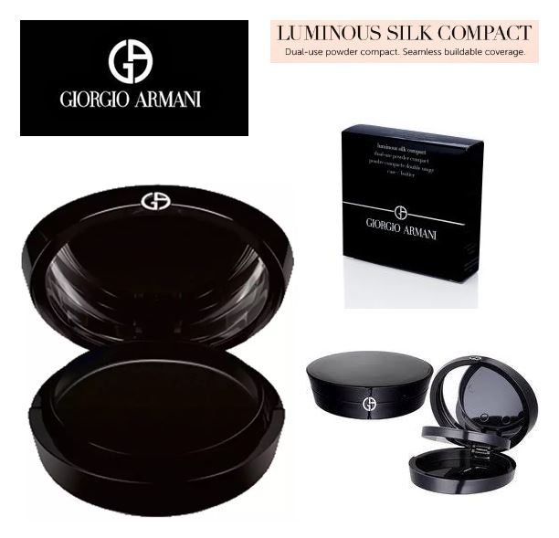 **พร้อมส่ง**Giorgio Armani Luminous Silk Compact Case ตลับเปล่าใส่แป้งรีฟิลผสมรองพื้นที่เสมือนรองพื้นรูปแบบแป้งในหนึ่งเดียว มอบผิวที่เปล่งปลั่งผ่องสว่างกระจายแสงด้วยแป้งตลับสวยโก้พกง่าย สามารถใช้เติมได้ระหว่างวัน แป้งที่ถูกสรรค์สร้างให้เต็มเปี่ยมไปด้วยประ