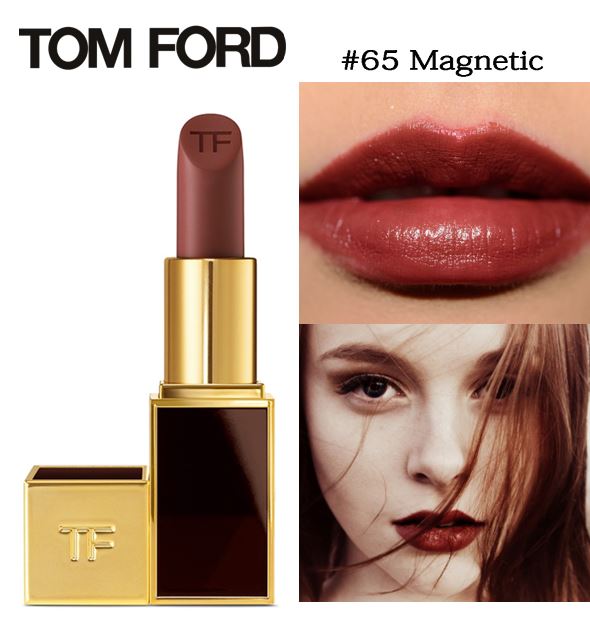 **พร้อมส่ง**Tom Ford Lip Color #65 Magnetic 3 g. ลิปสติกเนื้อครีม ที่มีความทึบแสงสูงสามารถกลบสีเดิมของริมฝีปากได้ 100%พิกเม้นท์สีเข้มข้นเนื้อลิปนุ่ม เนียน ละเอียด เกลี่ยง่าย ทาออกมาแล้วให้สีเรียบเนียนสม่ำเสมอและไม่เป็นคราบระหว่างวัน
