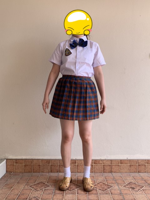 B++คลิกดูไซต์++ชุดนักเรียนญี่ปุ่นโบว์สก๊อตน้ำเงิน+กระโปรงลายสก๊อตสีน้ำเงินแดงเอว27-31