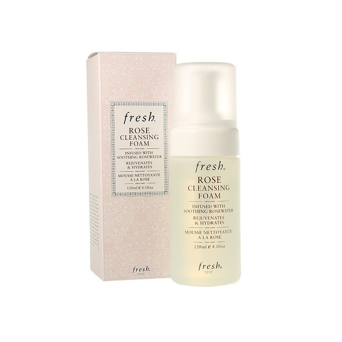 Fresh Rose Cleansing Foam 120 ml. ผลิตภัณฑ์ที่ใช้ทำความสะอาดผิวได้ทุกวัน เหมาะกับทุกสภาพผิว ช่วยคืนความอ่อนเยาว์และเติมความชุ่มชื้นให้ผิว เพื่อผิวที่ดูมีสุขภาพดียิ่งขึ้น