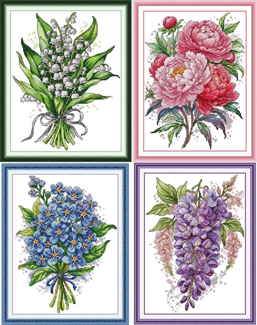Set of flower (ไม่พิมพ์/พิมพ์ลาย)