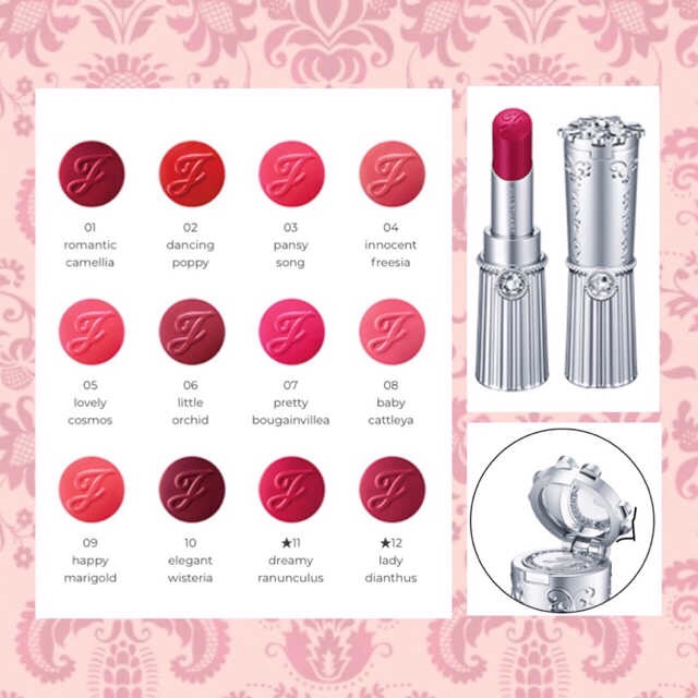 **พร้อมส่ง**Jill Stuart Lip Blossom Velvet 5 g. ลิปเจลกึ่งแมตต์ที่จะมอบเนื้อสัมผัสชุ่มชื้น มอบลุคแบบลิปสติกเนื้อแมตต์ที่ให้ความรู้สึกเบาสบายแต่ชุ่มชื้น ให้สีสันชัดเจนเพียงทาแค่ครั้งเดียวชั้นลิปสติกที่มีสีสันโดดเด่นและแนบสนิท ราวริมฝีปากที่แต่งแต้มด้วยกลีบ