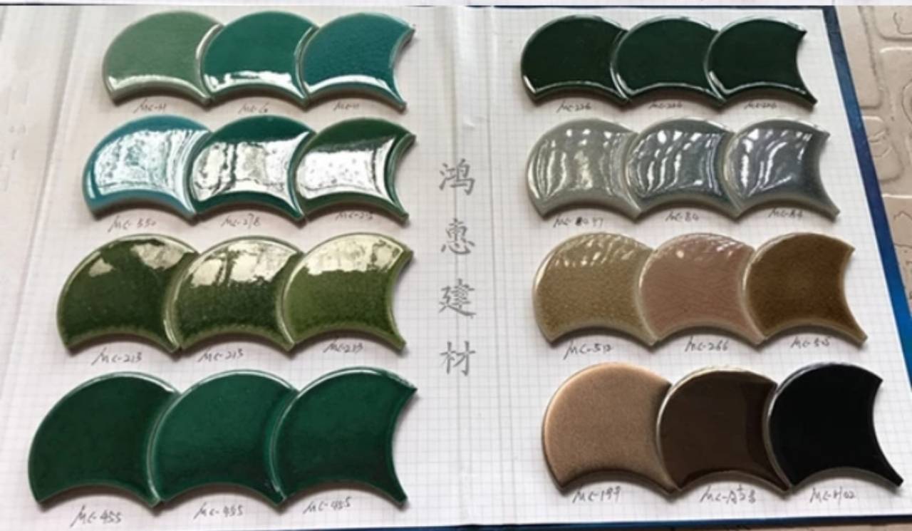 Fan shape tile