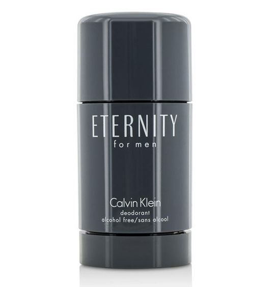 Calvin Klein Eternity for Men Deodorant Stick 75 g. โรลออนน้ำหอมระงับกลิ่นกาย ที่ให้กลิ่นหอมสดชื่นสบายวงแขนได้ตลอดวัน ปกป้องใต้วงแขนจากความชื้นและกลิ่นอับ ทาง่าย สะดวกสบาย ติดทนนานอย่างเป็นธรรมชาติ สูตรบางเบาและซึมซาบเร็ว เหมาะสำหรับทุกสภาพผิว