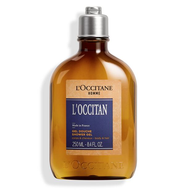 L'OCCITANE Shower Gel Body and Hair for Men 250 ml. สบู่เหลวอาบน้ำ 2 อิน 1 สำหรับท่านชาย สามารถใช้ทำความสะอาดผมและผิวกายได้ในขวดเดียว เหมาะสำหรับไลฟ์สไตล์ของผู้ชายที่สามารถพกไปยิม ออกกำลังกาย หรือเดินทางท่องเที่ยวได้สะดวก ให้คุณค่ากลิ่นหอมส