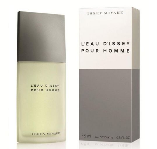 Issey Miyake L'Eau d'Issey Pour Homme Eau de Toilette ขนาดทดลอง 15 ml. น้ำหอมกลิ่นแสนคลาสสิค โรแมนติก ผสมผสานกลิ่นหอมสดชื่นของส้มยูสุและไม้แซนเดิ้ลวู้ด เน้นความมาดแมน เพิ่มเสน่ห์เอกลักษณ์ที่บ่งบอกถึงความเป็นชายในตัวคุณ กลิ่นหอมสะอาดๆ