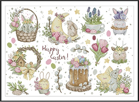 Easter bunny (ไม่พิมพ์/พิมพ์ลาย)