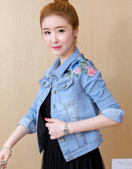 พรีออเดอร์ เสื้อคลุมยีนส์ ตัวยาว สียีนส์ 