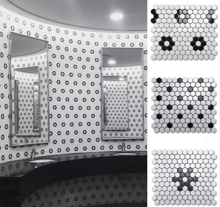 กระเบื้องหกเหลี่ยม pattern แบบต่างๆ