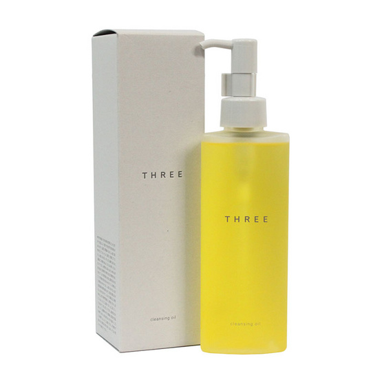 THREE Cleansing Oil 185 ml. คลีนซิ่งออยล์สูตรใหม่ สูตรเฉพาะจาก THREE ที่อ่อนโยนต่อทุกสภาพผิว มีส่วนผสมจากธรรมชาติ 98% คนท้องใชได้ค่ะ ทำความสะอาดเมคอัพได้อย่างหมดจด ทำความสะอาดผิวโดยเข้าจับเมคอัพ ความมัน ฝุ่นละอองขนาดเล็ก และสิ่งสกปรกที่อุดตันร