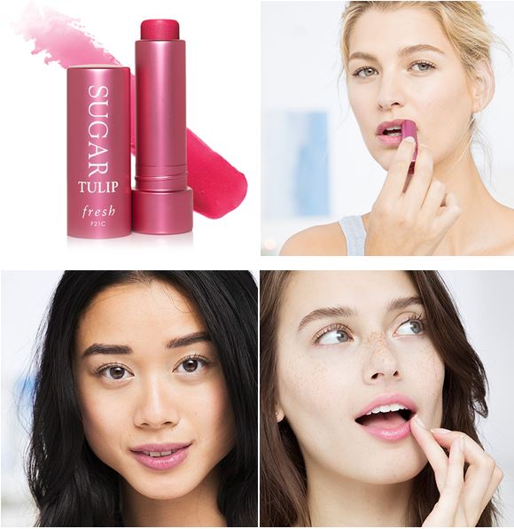 Fresh Tulip Tinted Lip Treatment Sunscreen SPF 15 ขนาด 4.3 g. ลิปทินท์บำรุงริมฝีปากสูตรเข้มข้น ทำให้ความชุ่มชื้นแก่ริมฝีปาก มอบความเรียบเนียนและยังช่วยป้องกัน ริมฝีปากจากการทำลายของแสงแดด มาพร้อมเฉดสีชมพูอันร้อนแรง