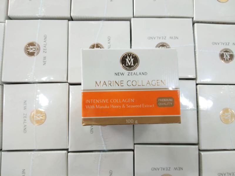 MM Marine & Manuka Collagen Cream ล๊อตใหม่ล่าสุด ครีมมารีนมานูก้า ครีมคอลลาเจนเข้มข้น สูตรน้ำผึ้งมานูก้า