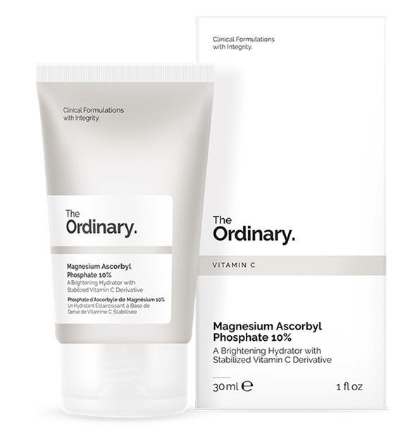 The Ordinary Magnesium Ascorbyl Phosphate 10% 30 ml. ครีมวิตามินซีเข้มข้น 10 %สำหรับผิวแพ้ง่ายช่วยปรับผิวให้สว่างสดใส สีผิวสม่ำเสมอ ลดฝ้า กระจุดด่างดำต่อต้านริ้วรอย คืนความอ่อนเยาว์ ปรับผิวให้ดูกระจ่างใสพร้อมลดรอยดำและแผลเป็นจากสิว ปรับผิวให้ด