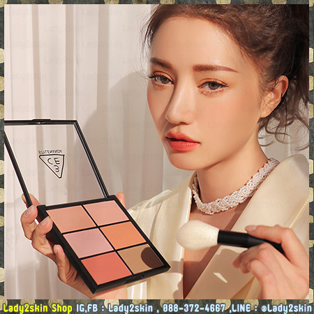 ( VIPงดลด ) 3CE PRO MULTI BLUSH COLOR PALETTE #SOFTENER