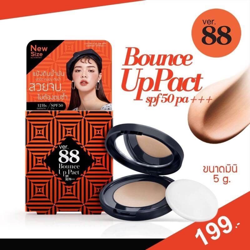 Ver.88 แป้งดินน้ำมัน 5g Bounce UP PACT รุ่นใหม่ขนาดพกพา