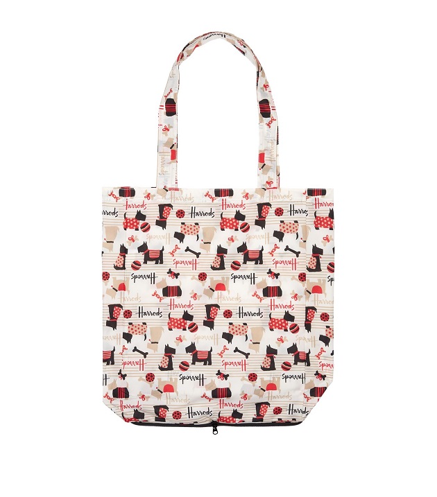 ถุงจ่ายตลาด Harrods รุ่น  Scottie Dog Foldaway Shopping Bag ***พร้อมส่ง