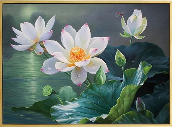 Lotus pond (พิมพ์ลาย)